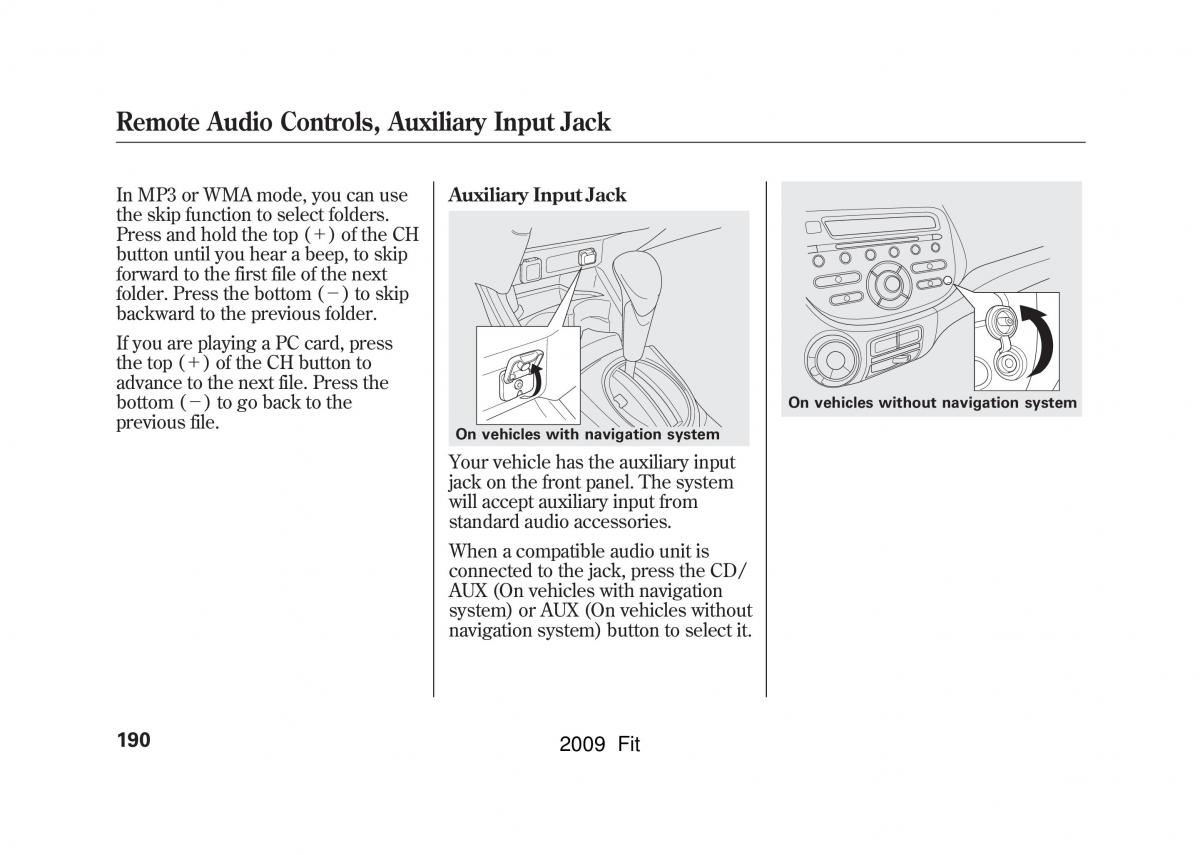manual Honda Jazz Honda Jazz III 3 Fit II manual / page 193