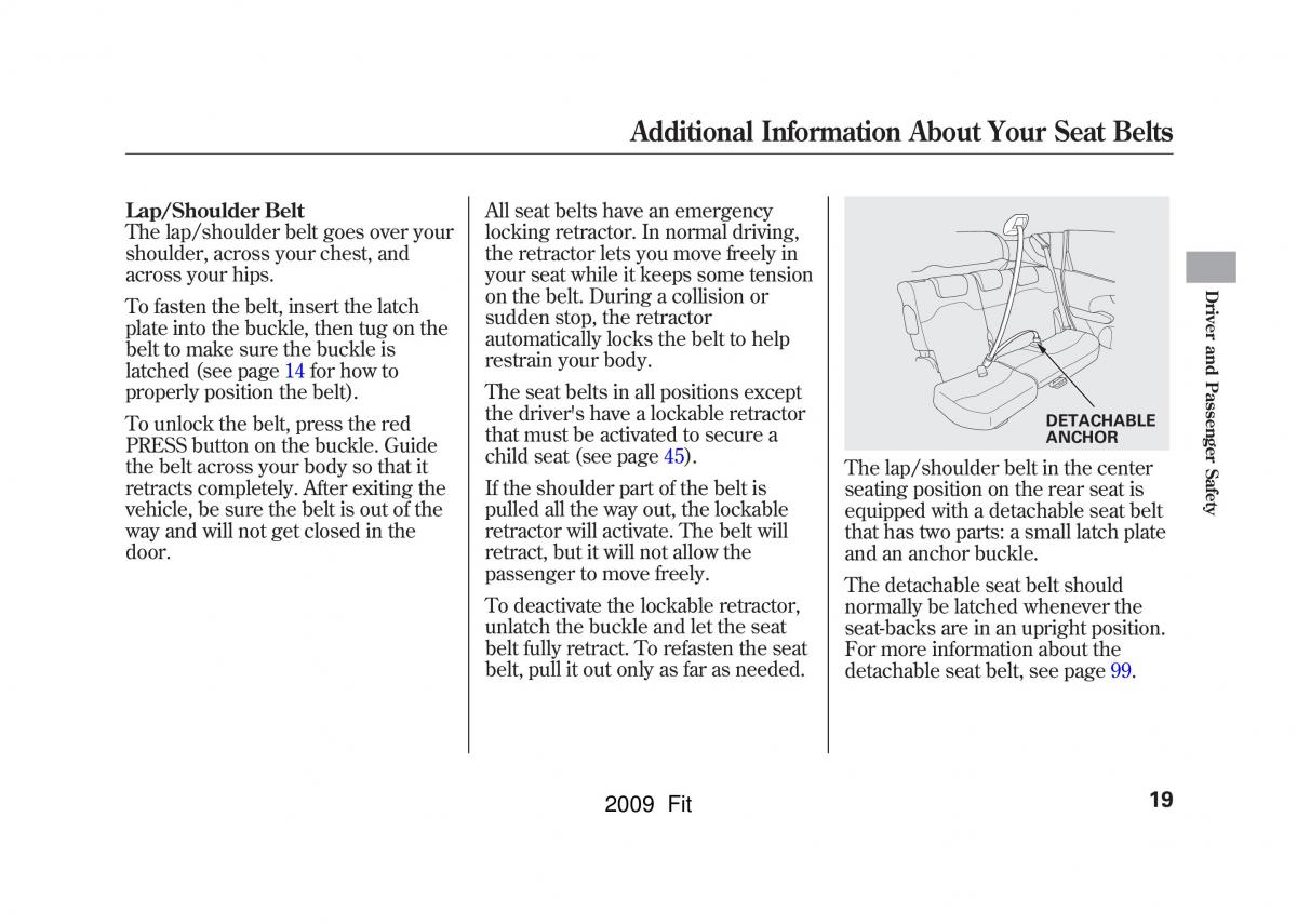 Honda Jazz III 3 Fit II manual / page 22