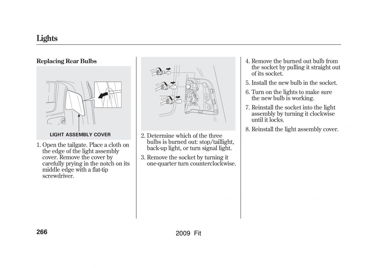 manual Honda Jazz Honda Jazz III 3 Fit II manual / page 269