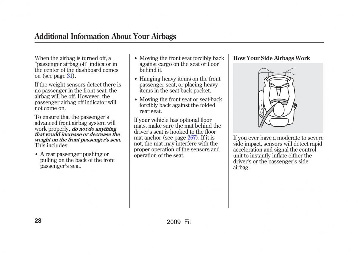 Honda Jazz III 3 Fit II manual / page 31