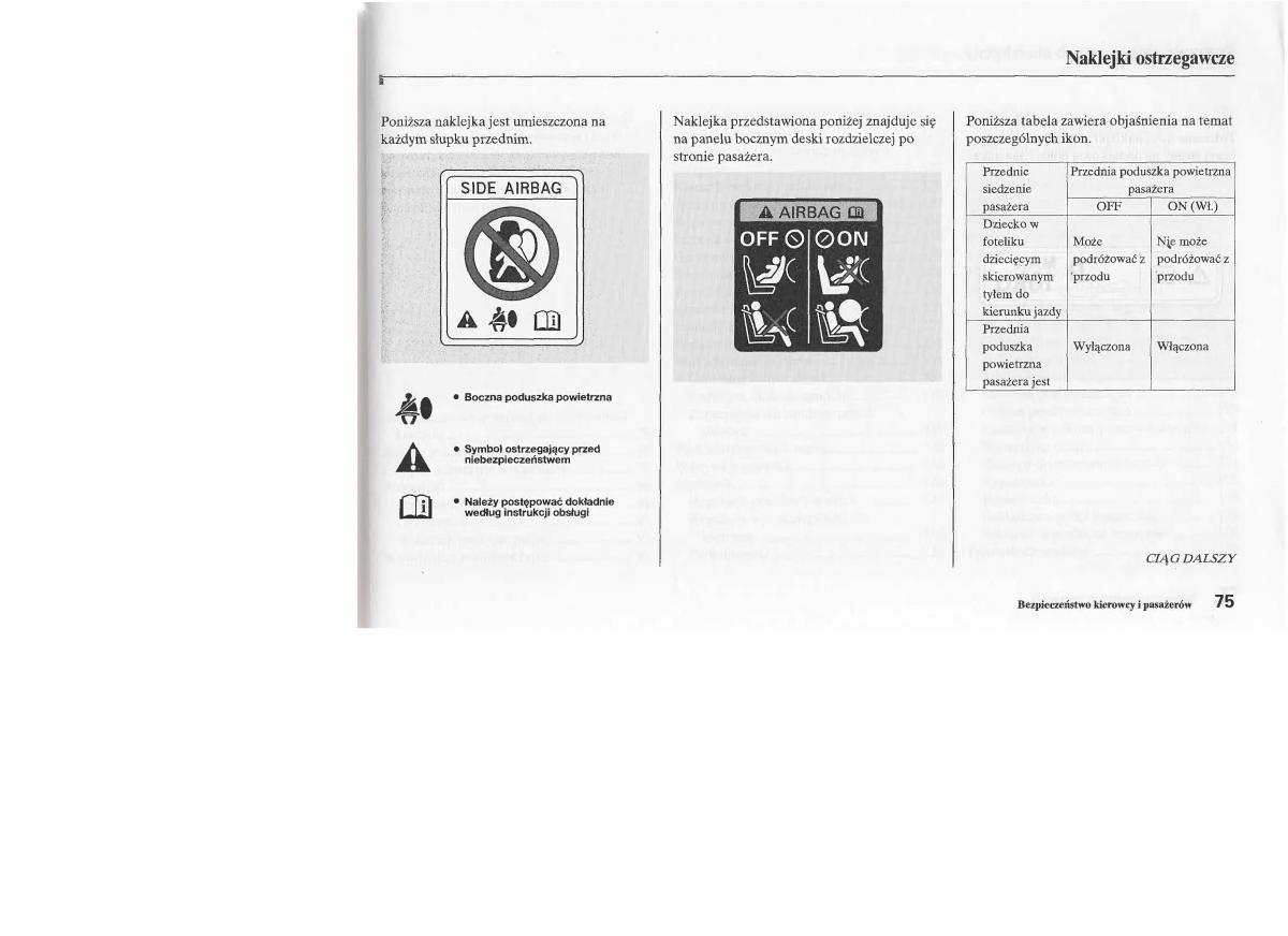 manual  Honda Jazz III 3 Fit II instrukcja / page 76