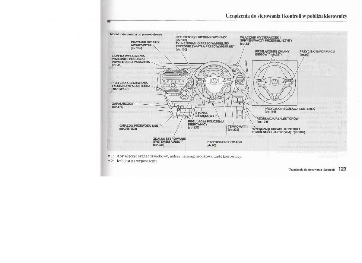 manual  Honda Jazz III 3 Fit II instrukcja / page 124