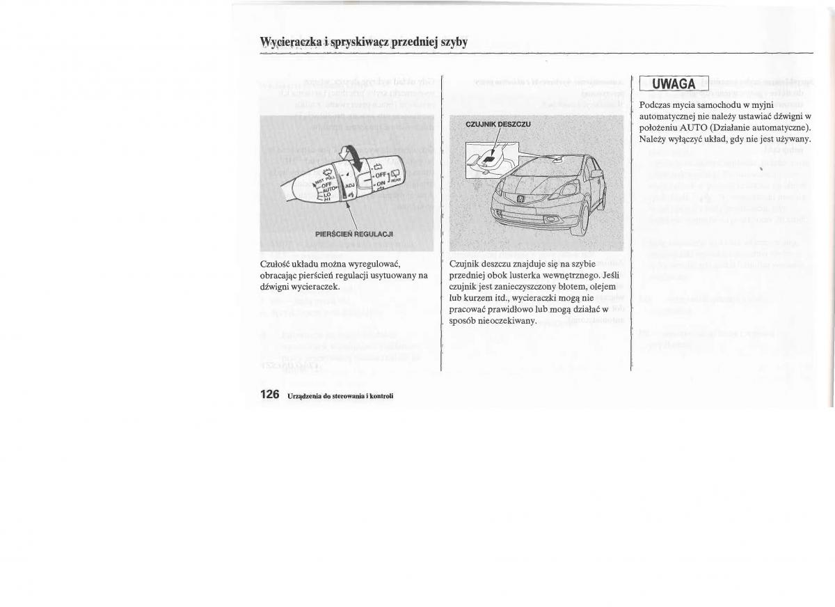 manual  Honda Jazz III 3 Fit II instrukcja / page 127