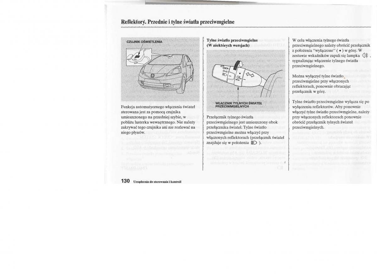 manual  Honda Jazz III 3 Fit II instrukcja / page 131