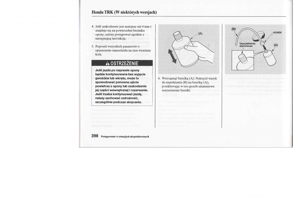 manual  Honda Jazz III 3 Fit II instrukcja / page 397