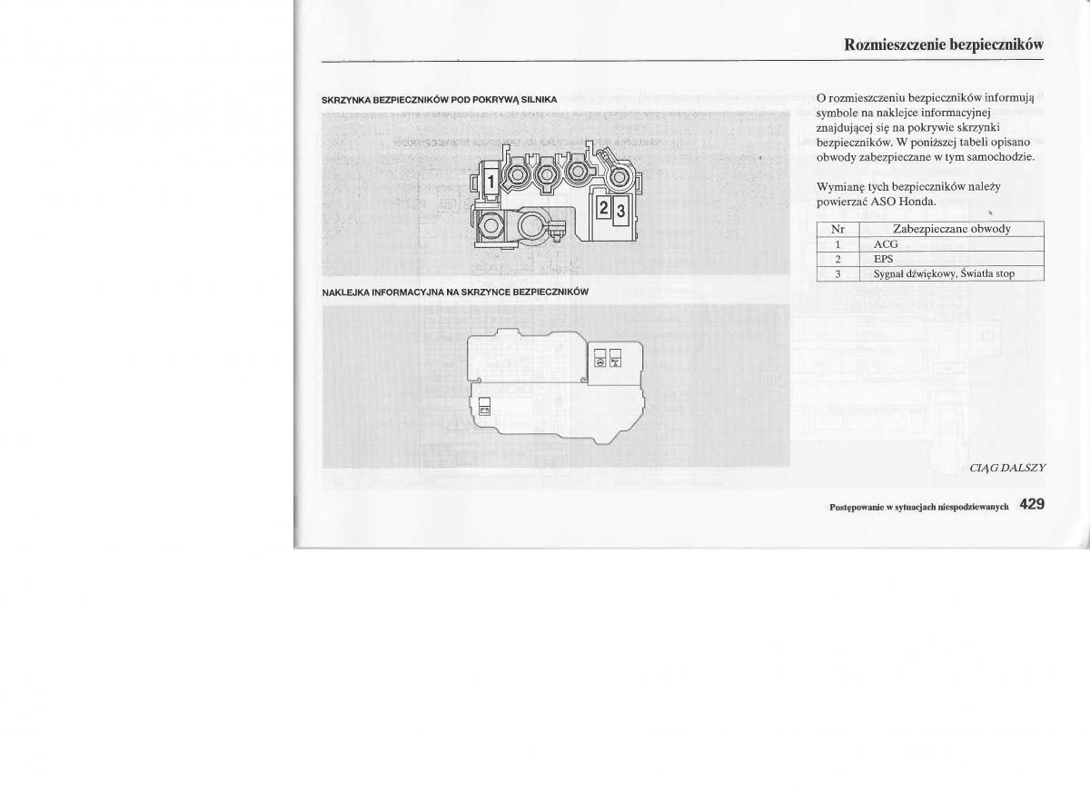 Honda Jazz III 3 Fit II instrukcja obslugi / page 428