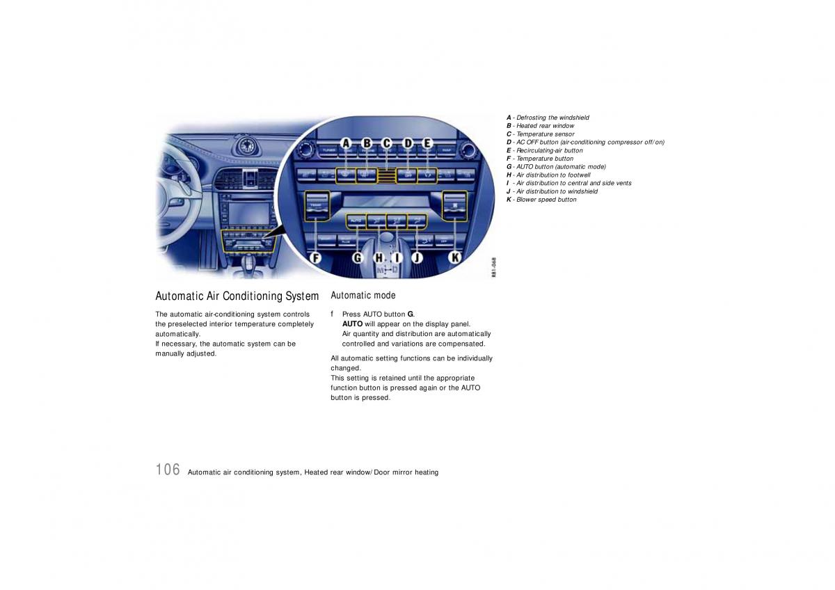 Porsche Carrera 911 997 owners manual / page 108