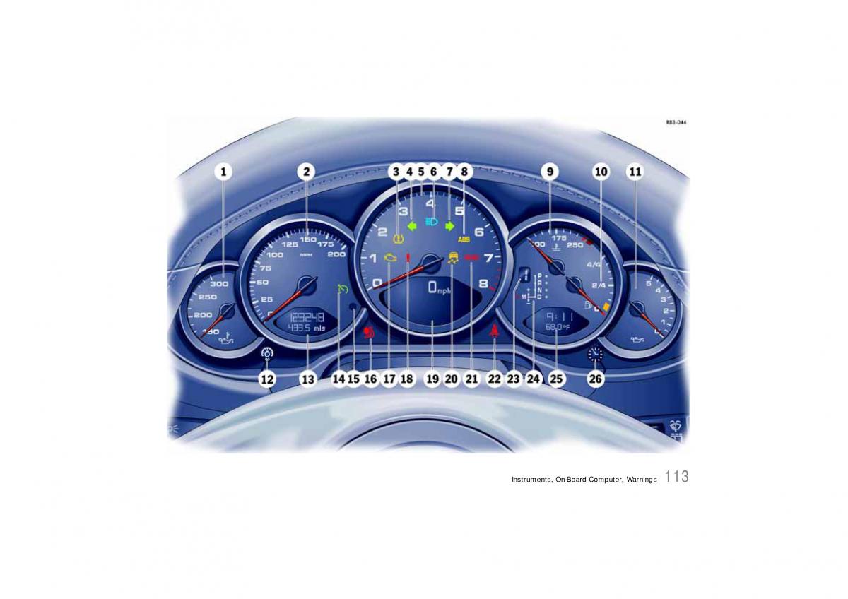 Porsche Carrera 911 997 owners manual / page 115