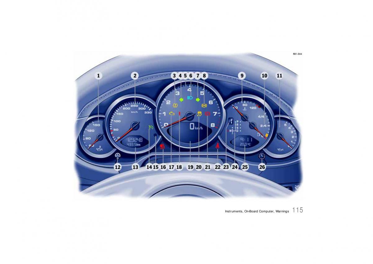 Porsche Carrera 911 997 owners manual / page 117