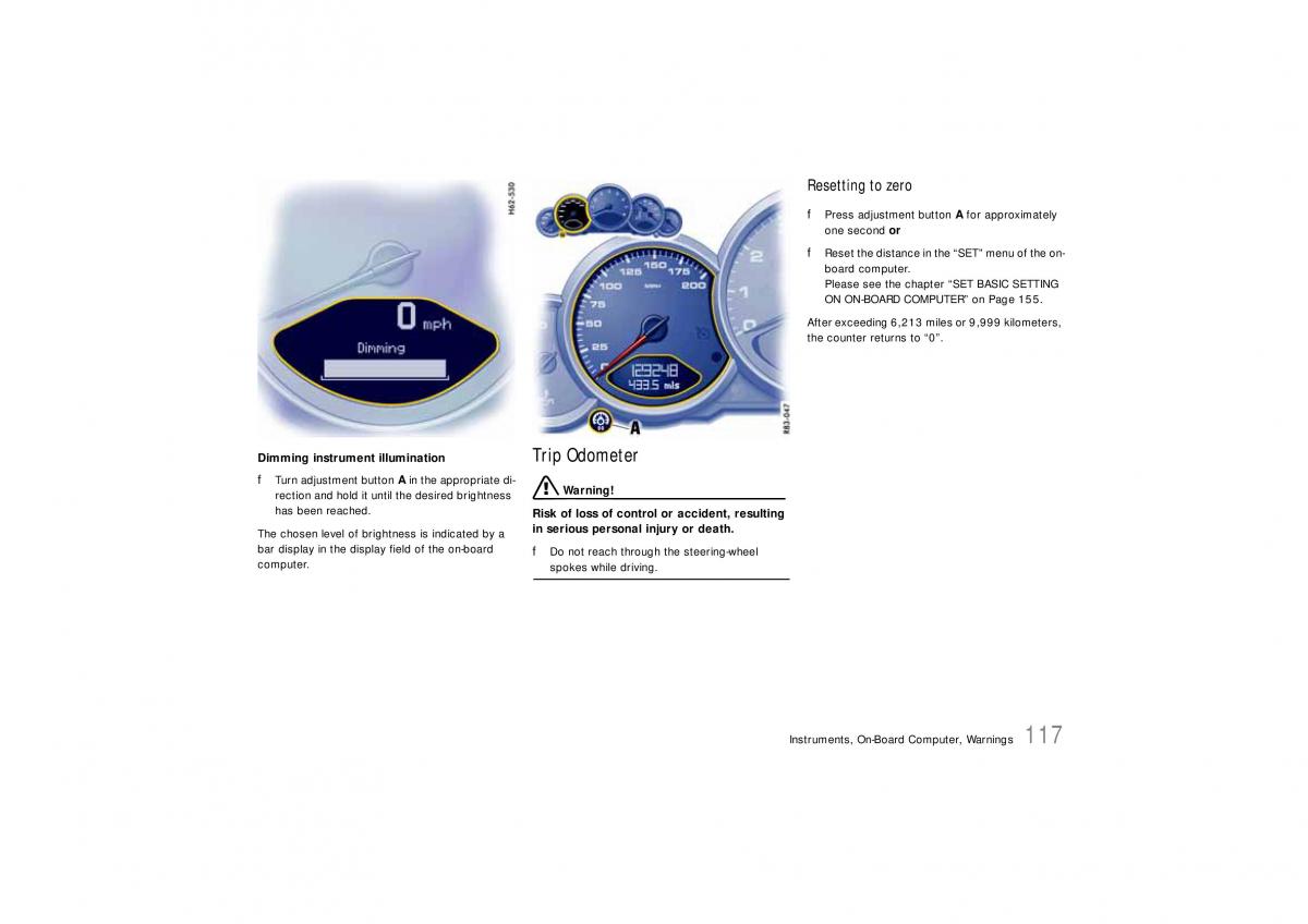 Porsche Carrera 911 997 owners manual / page 119