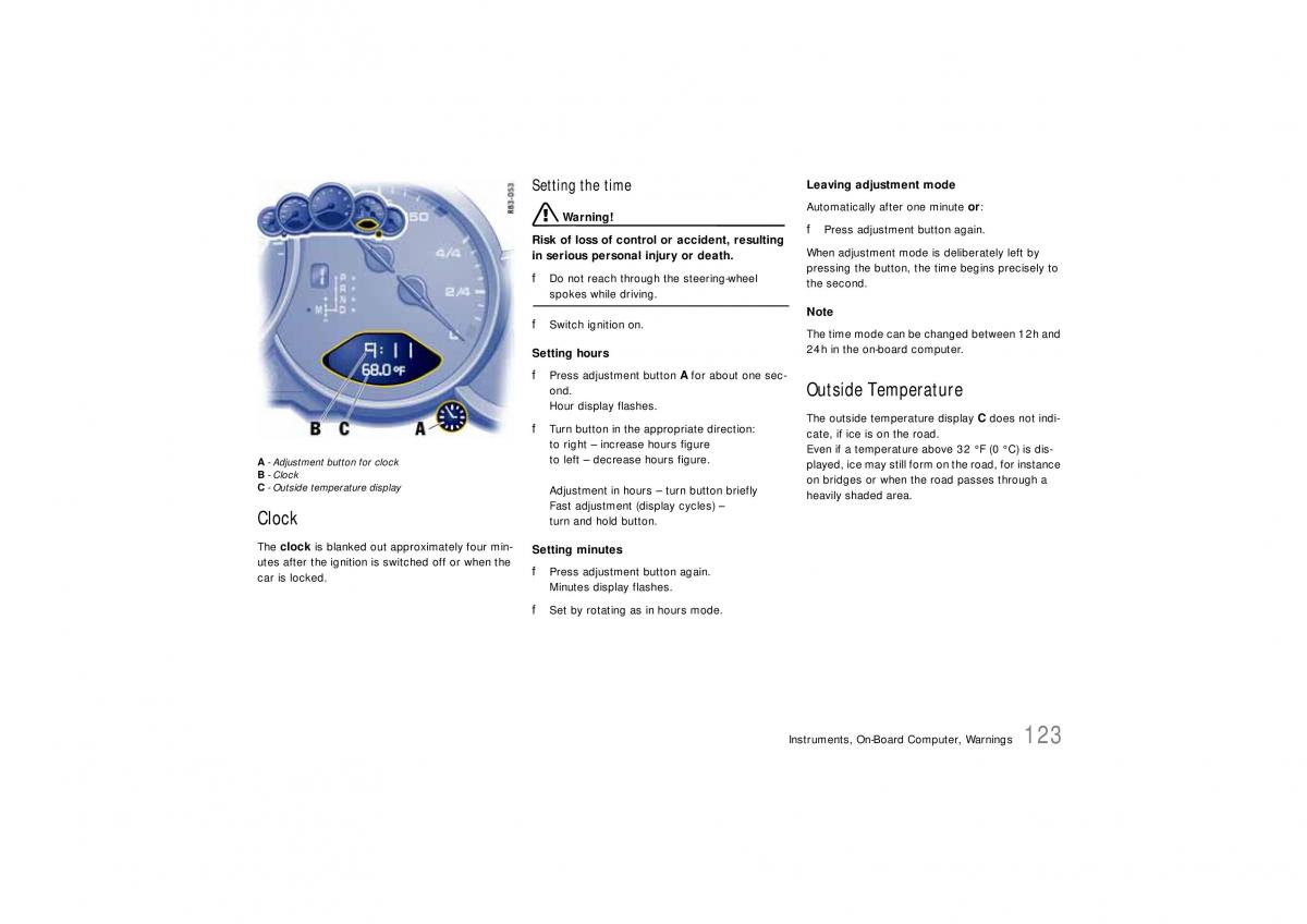 Porsche Carrera 911 997 owners manual / page 125