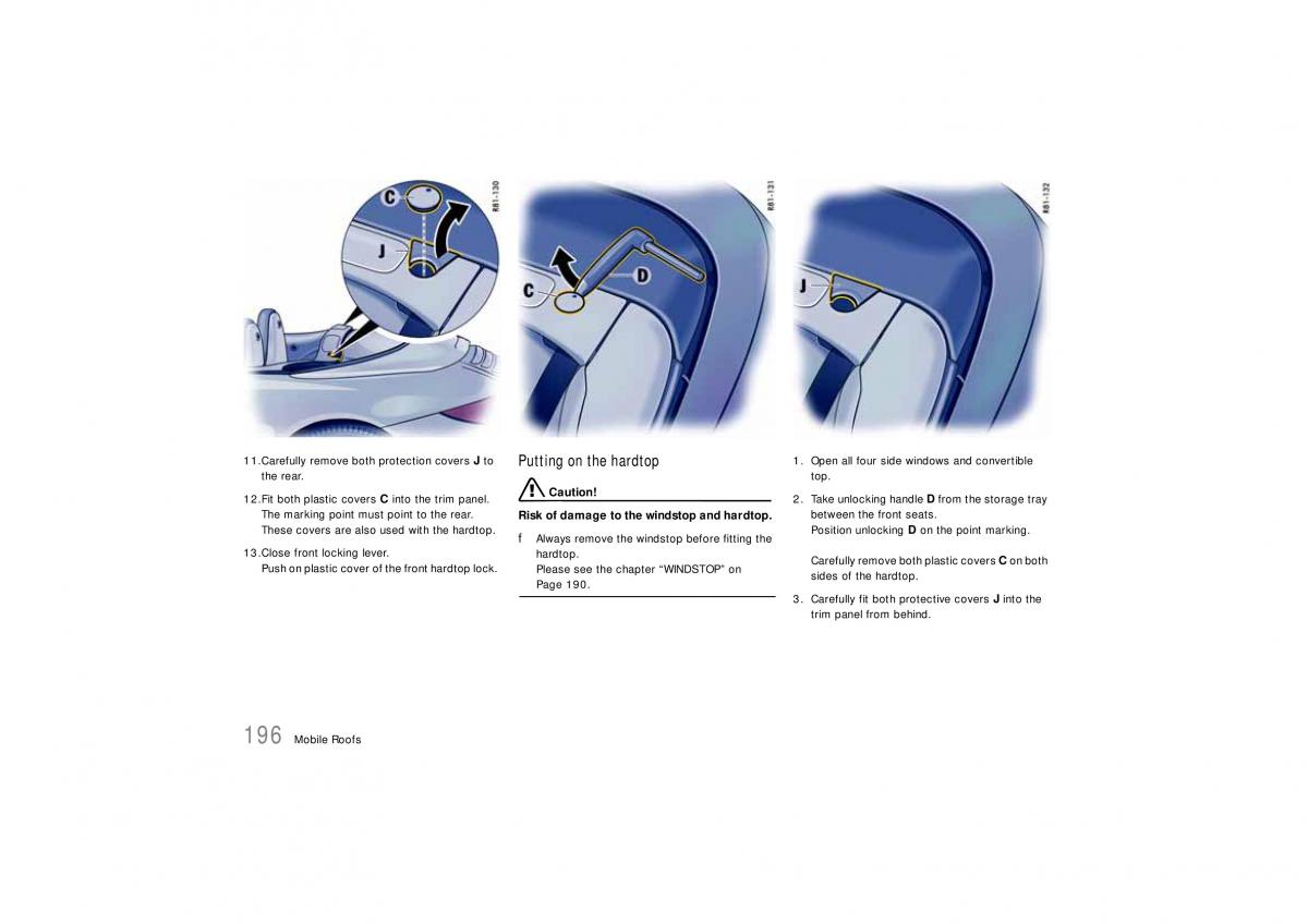 Porsche Carrera 911 997 owners manual / page 198