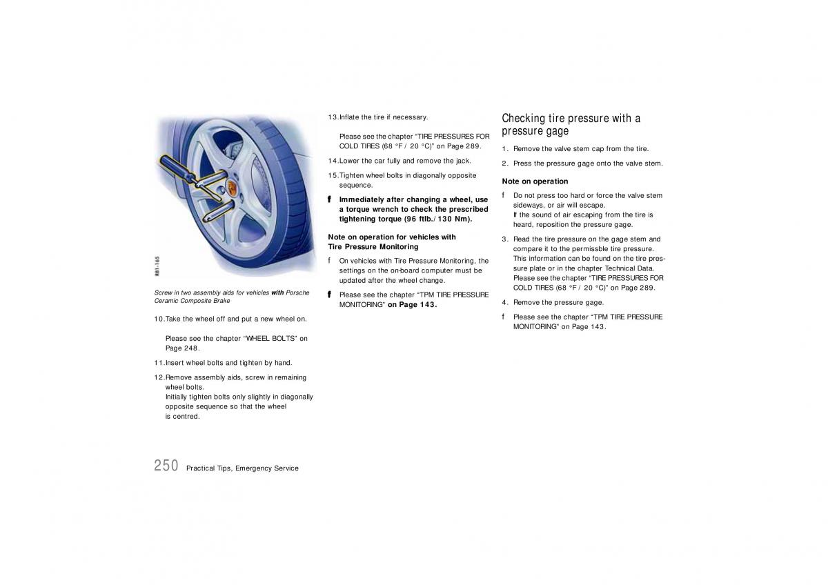 Porsche Carrera 911 997 owners manual / page 252