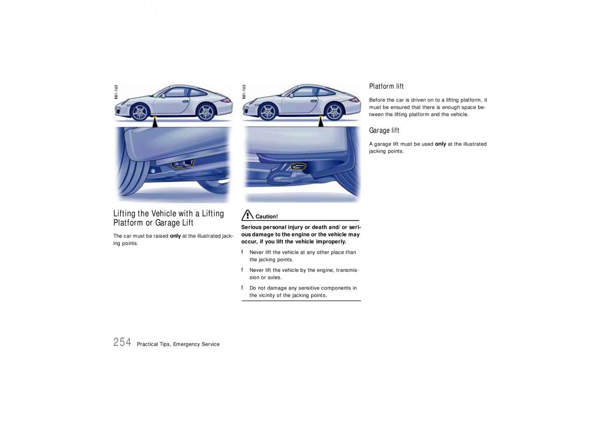 Porsche Carrera 911 997 owners manual / page 256