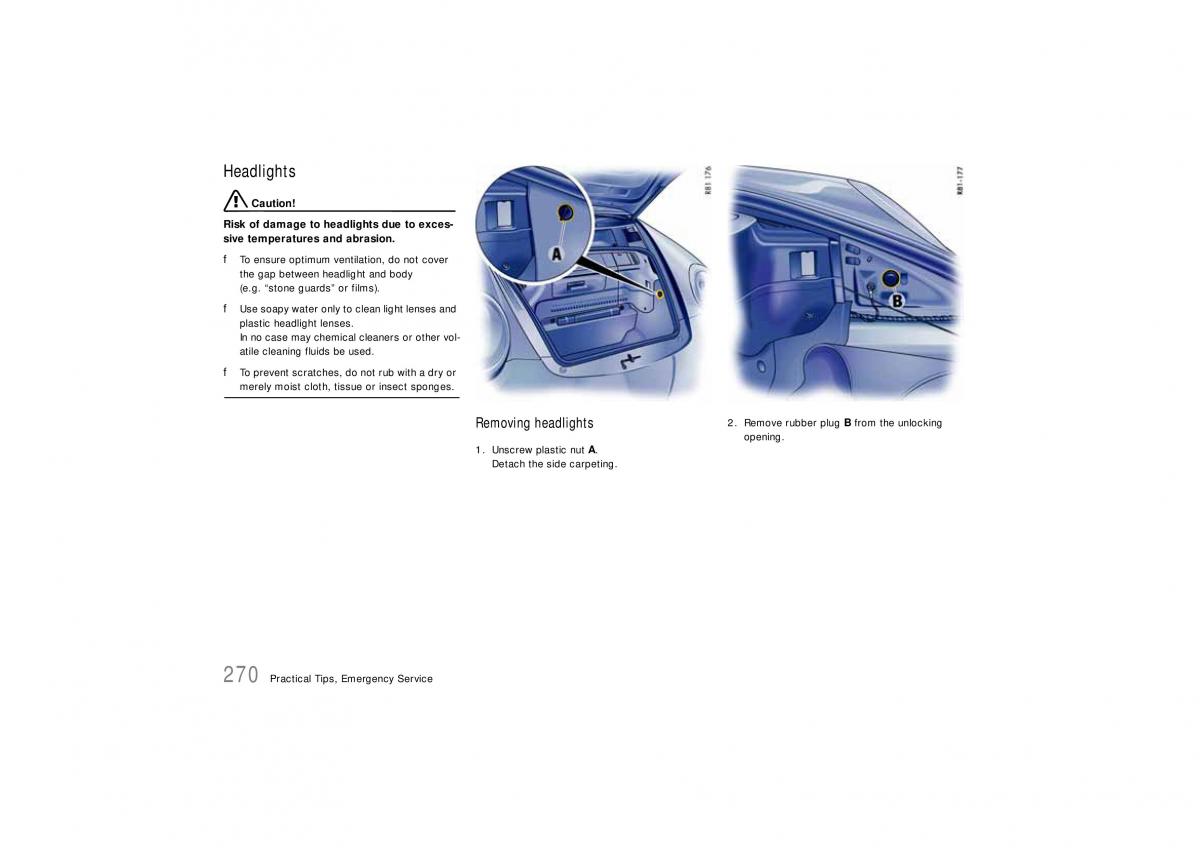 Porsche Carrera 911 997 owners manual / page 272