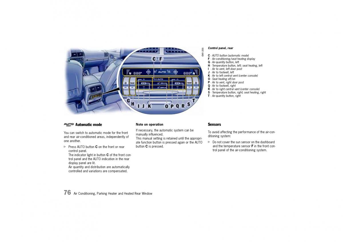 Porsche Cayenne I 1 owners manual / page 76