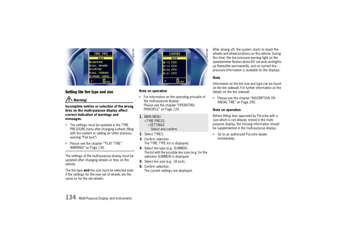 Porsche Cayenne I 1 owners manual / page 134