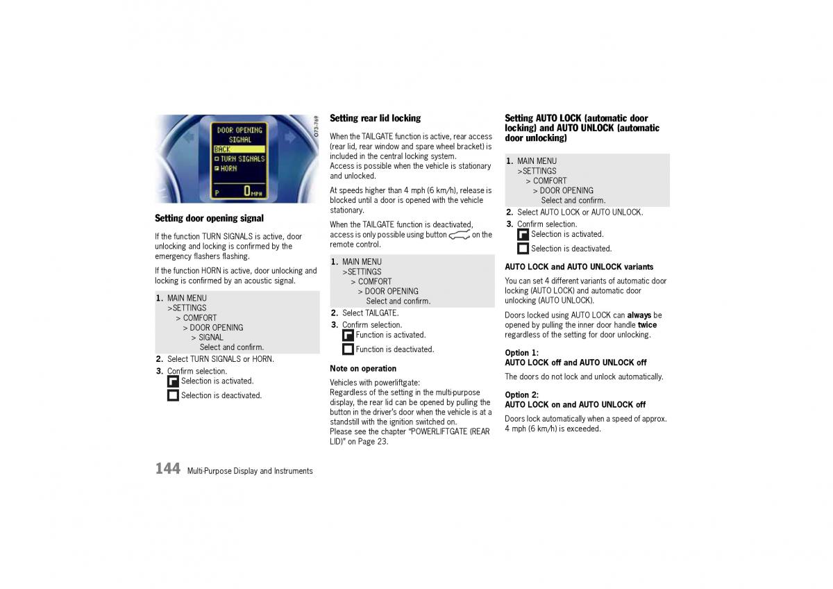 Porsche Cayenne I 1 owners manual / page 144