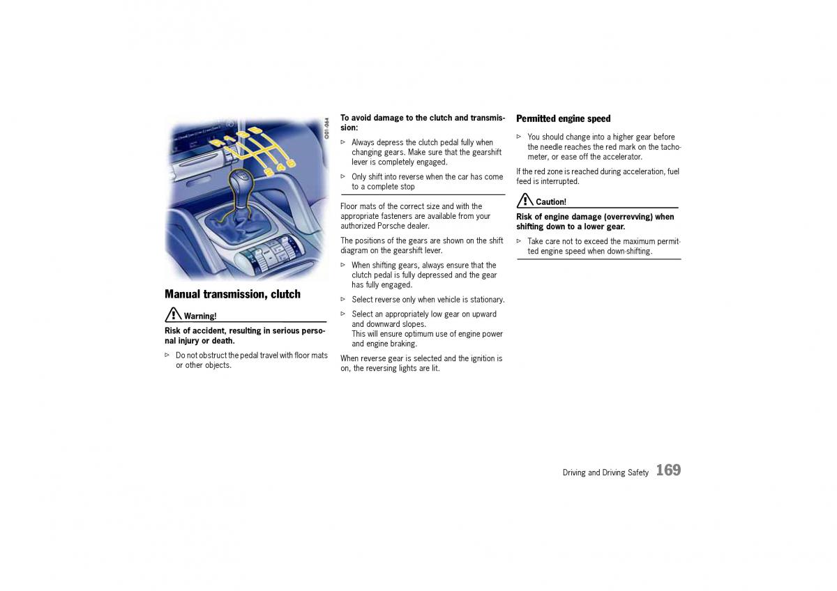 Porsche Cayenne I 1 owners manual / page 169