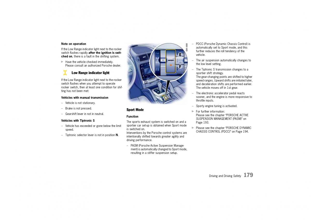 Porsche Cayenne I 1 owners manual / page 179