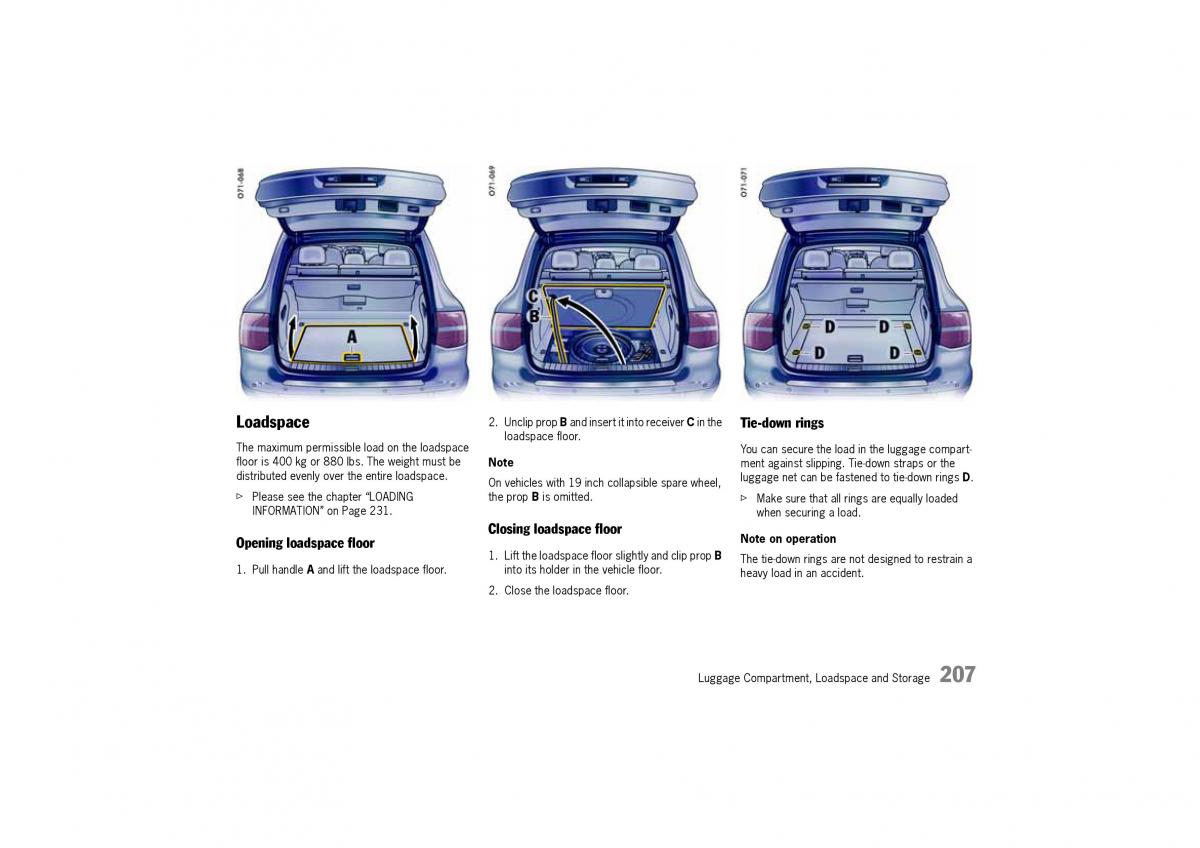 Porsche Cayenne I 1 owners manual / page 207