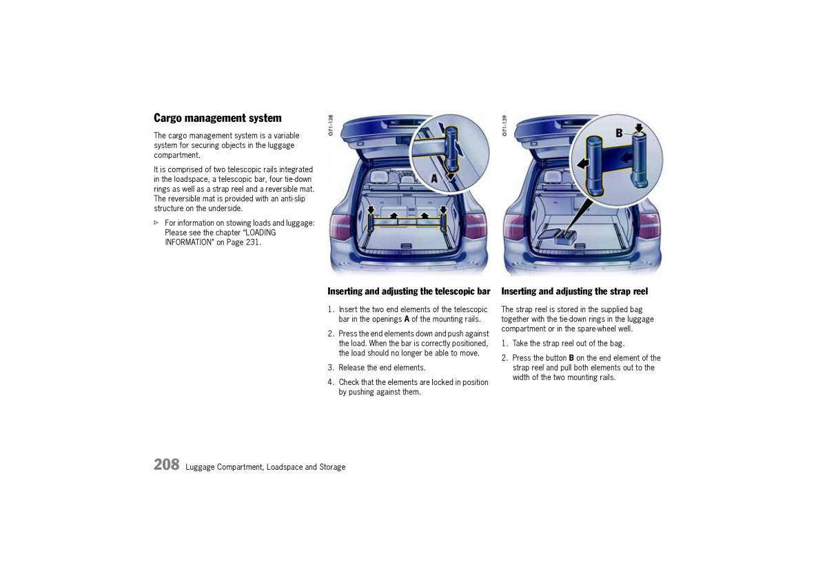 Porsche Cayenne I 1 owners manual / page 208