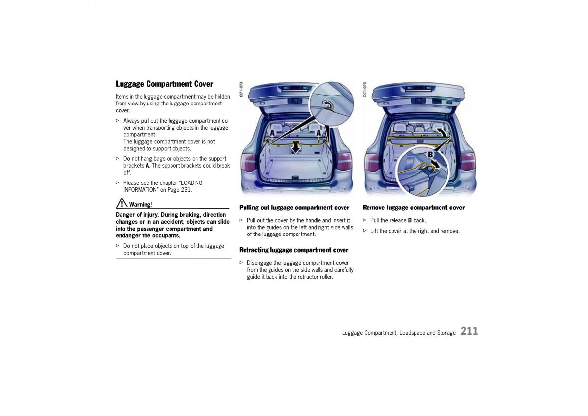 Porsche Cayenne I 1 owners manual / page 211