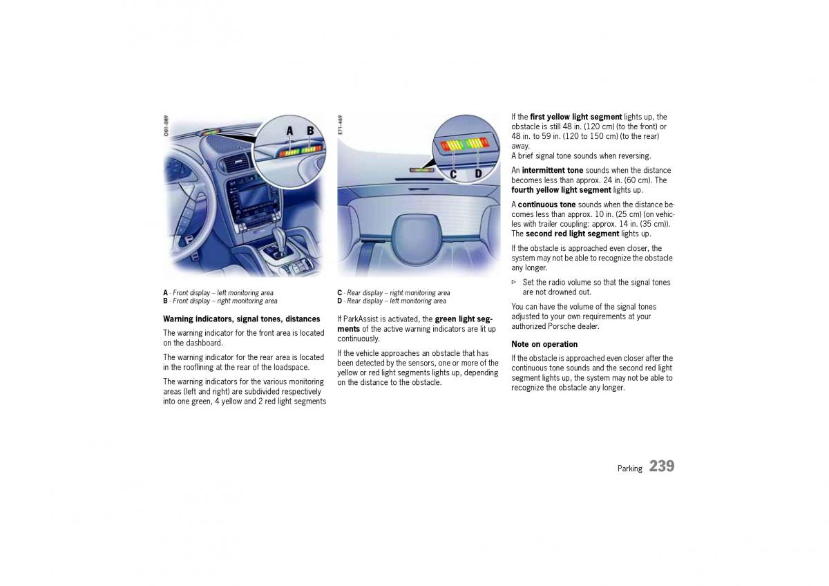 Porsche Cayenne I 1 owners manual / page 239