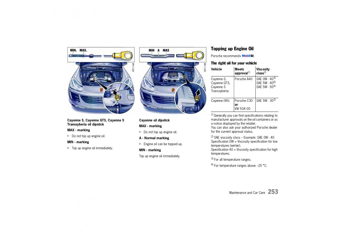 Porsche Cayenne I 1 owners manual / page 253