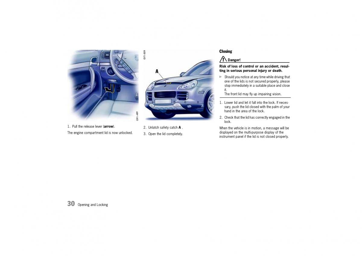 Porsche Cayenne I 1 owners manual / page 30