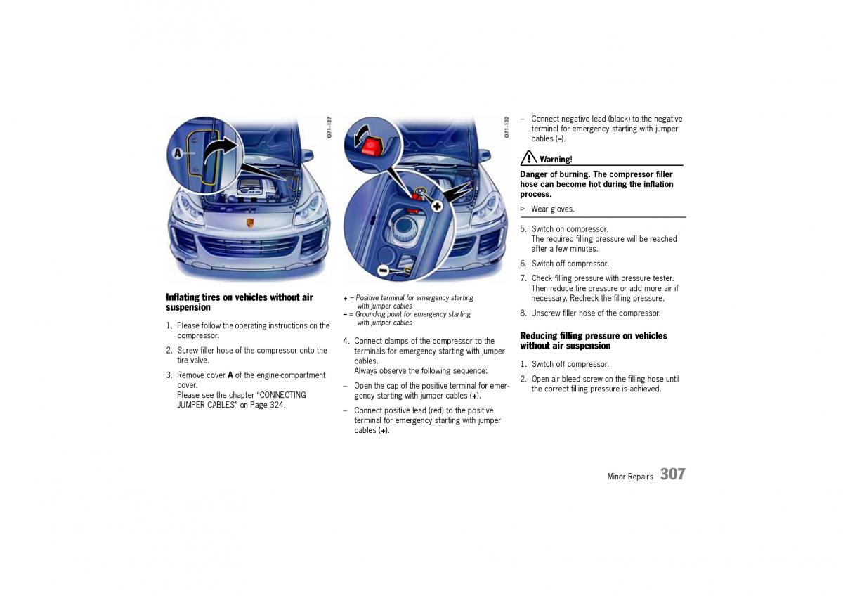 Porsche Cayenne I 1 owners manual / page 307