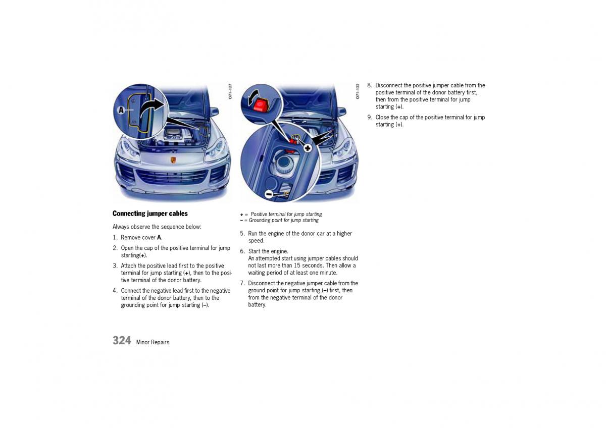 Porsche Cayenne I 1 owners manual / page 324