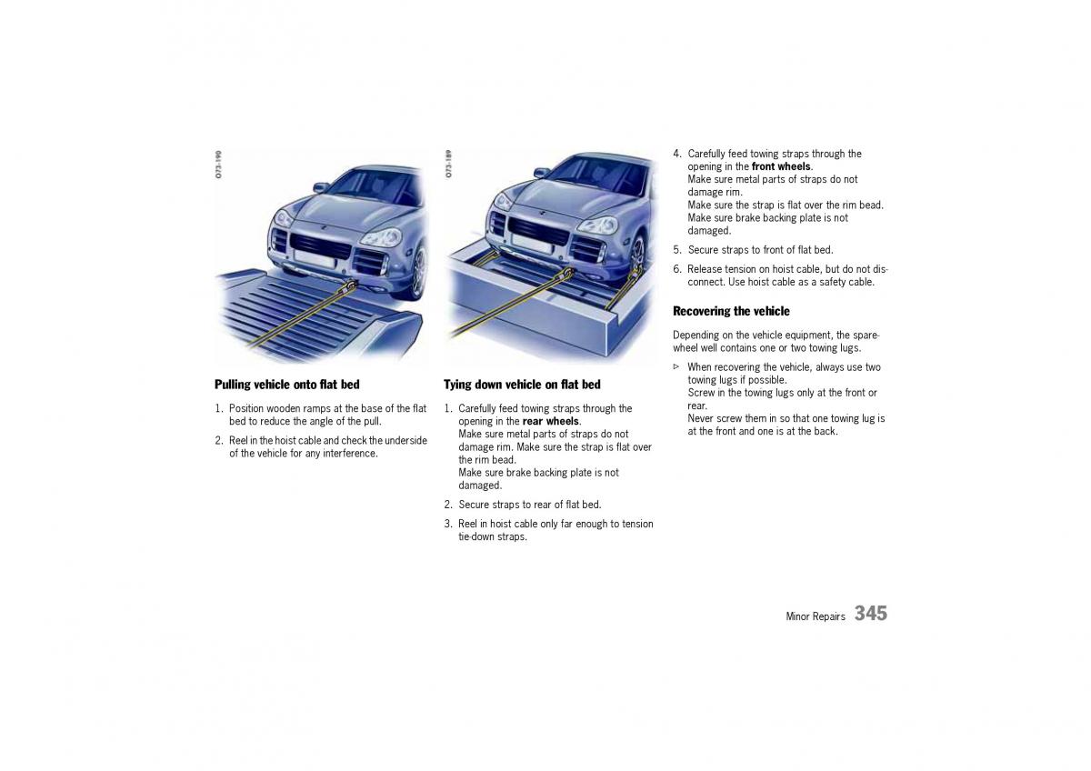 Porsche Cayenne I 1 owners manual / page 345