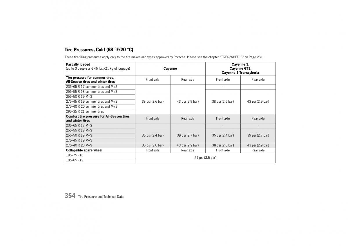 Porsche Cayenne I 1 owners manual / page 354