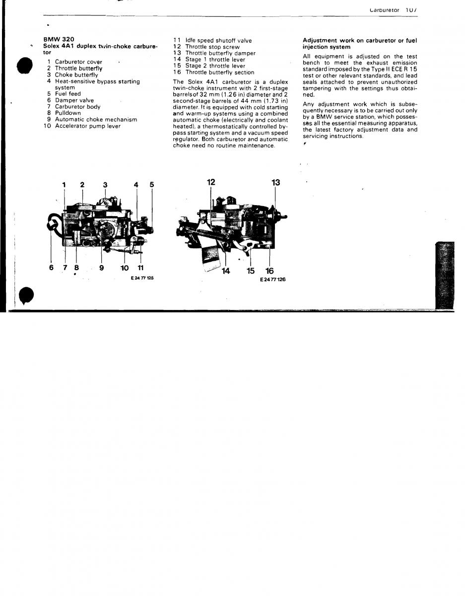 manual BMW 3 E21 BMW 3 E21 316 318i 320 323i owners manual / page 102