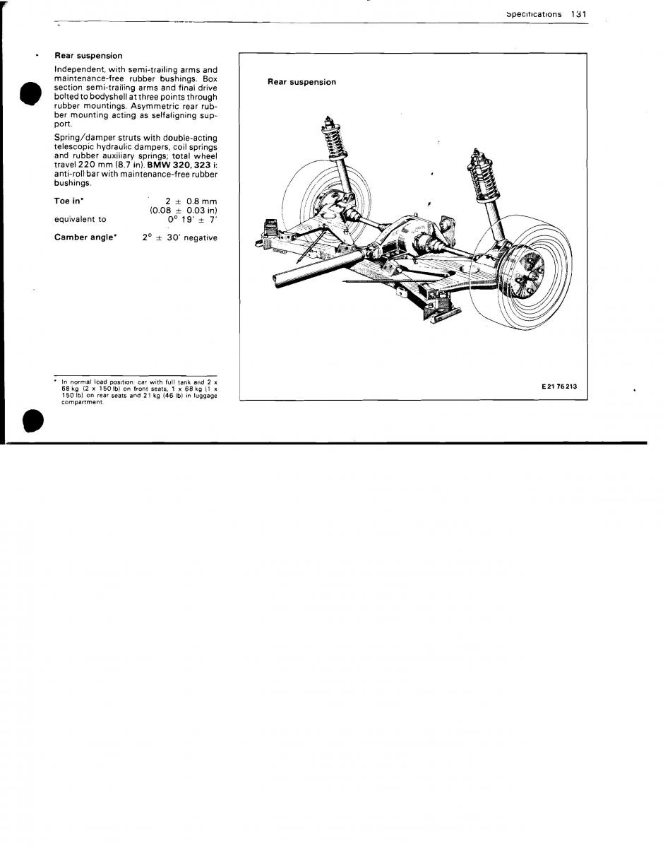 manual BMW 3 E21 BMW 3 E21 316 318i 320 323i owners manual / page 123