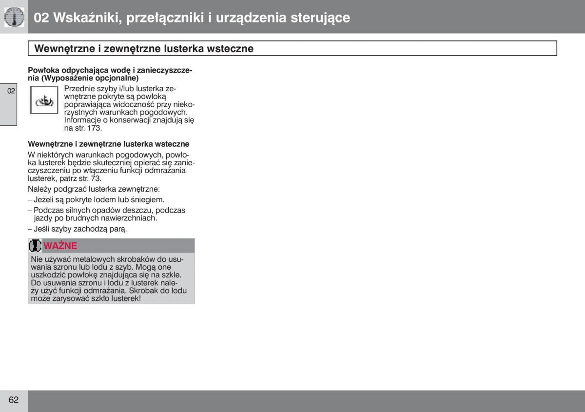 manual  Volvo S40 II instrukcja / page 63