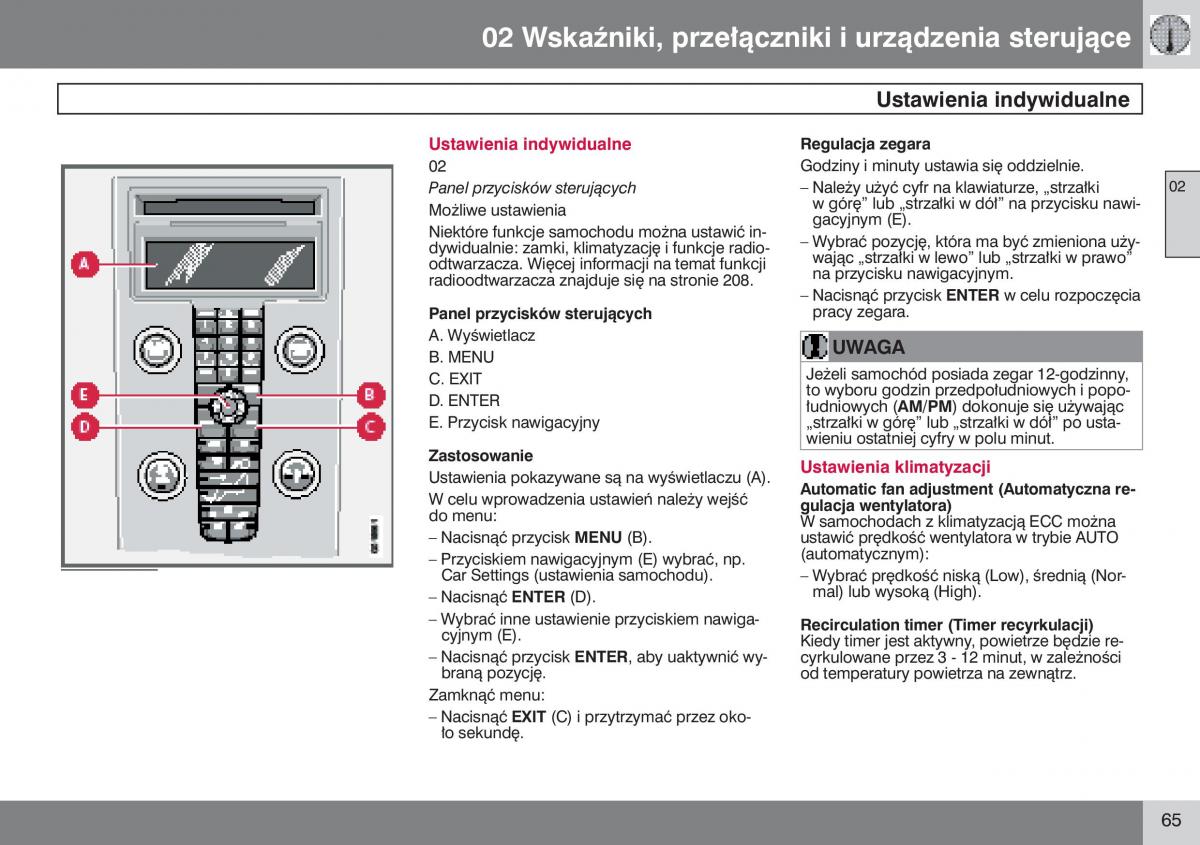 manual  Volvo S40 II instrukcja / page 66