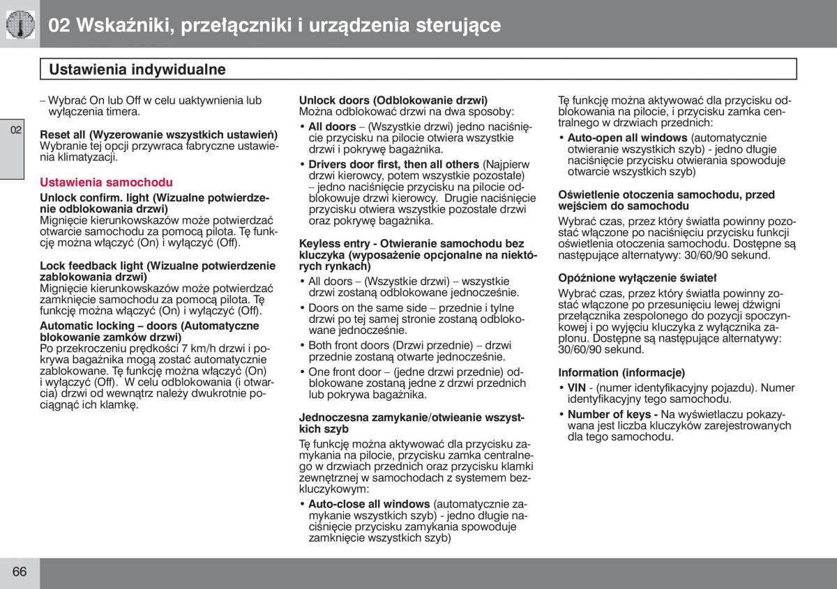 manual  Volvo S40 II instrukcja / page 67