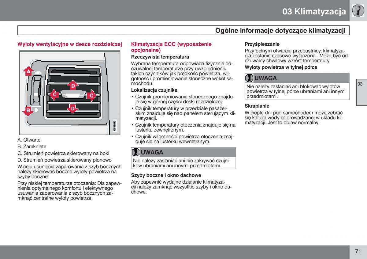 manual  Volvo S40 II instrukcja / page 72