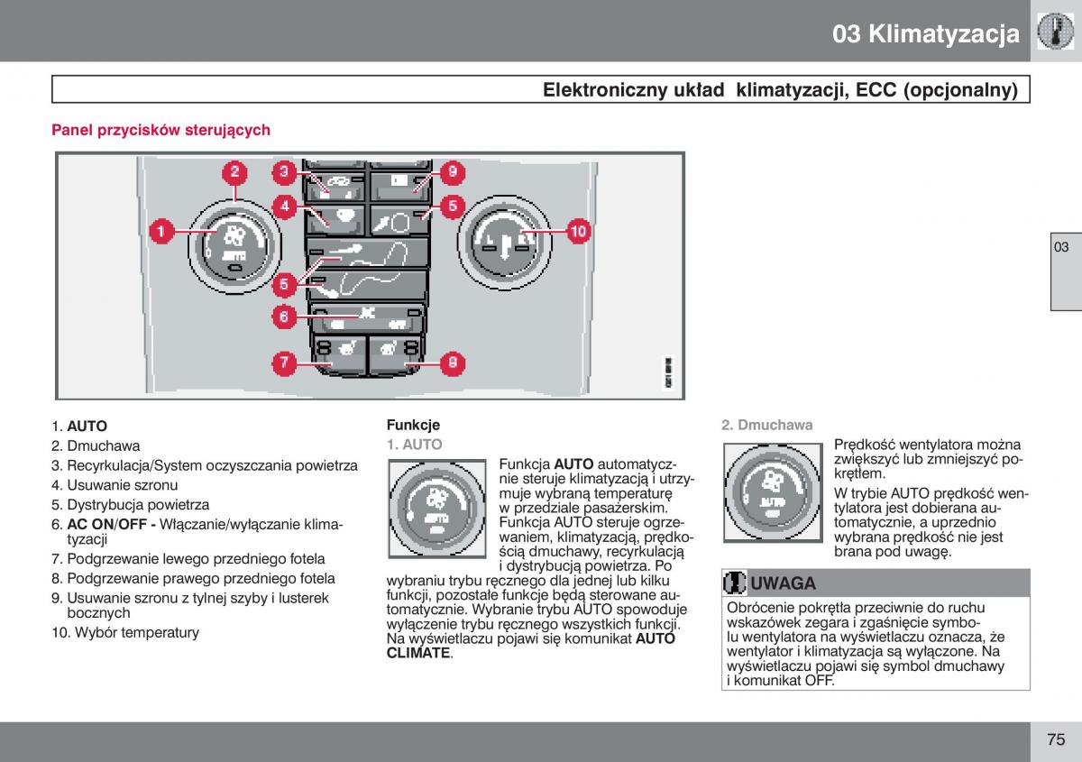 manual  Volvo S40 II instrukcja / page 76