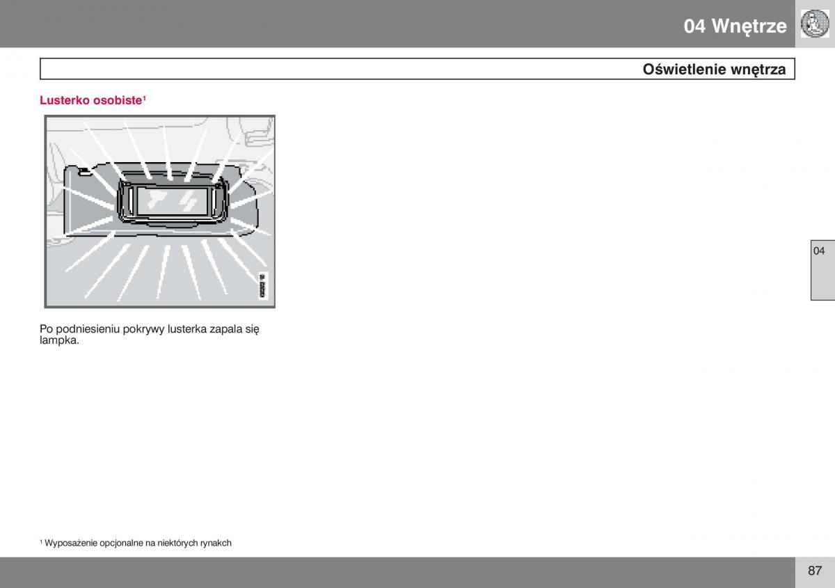 Volvo S40 II instrukcja obslugi / page 88