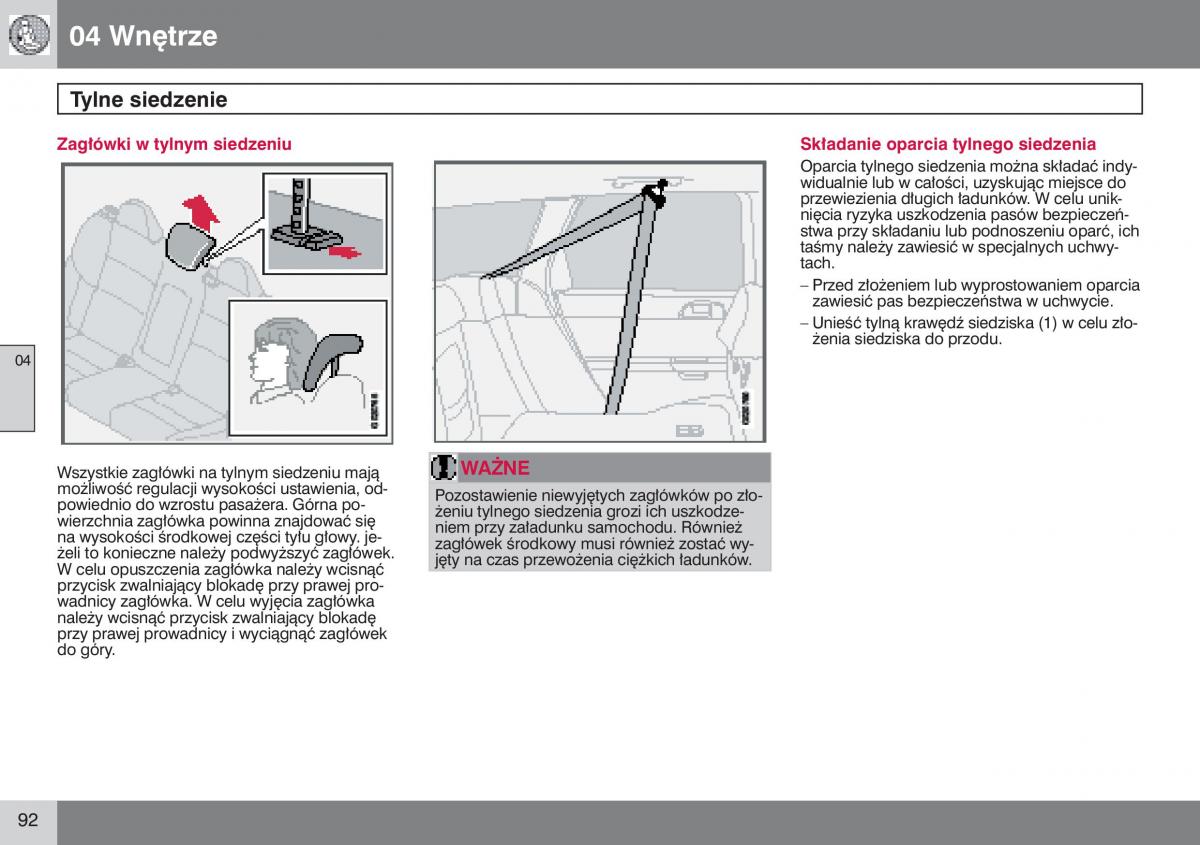 manual  Volvo S40 II instrukcja / page 93