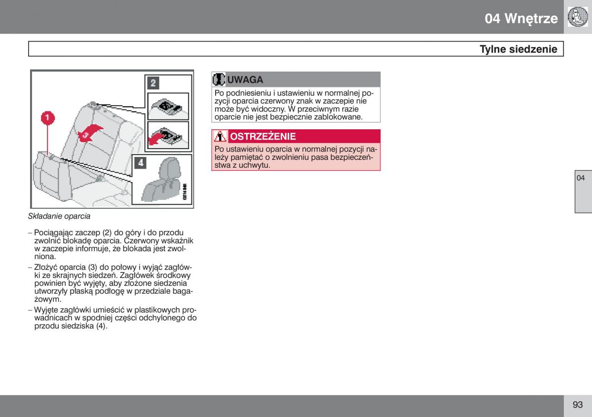 manual  Volvo S40 II instrukcja / page 94