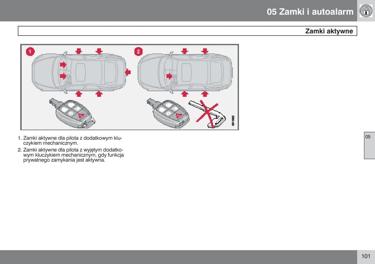 manual  Volvo S40 II instrukcja / page 102