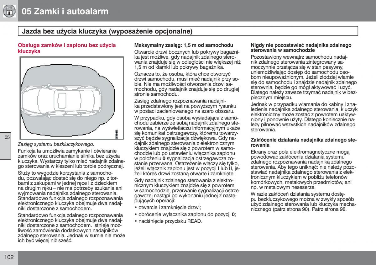 manual  Volvo S40 II instrukcja / page 103