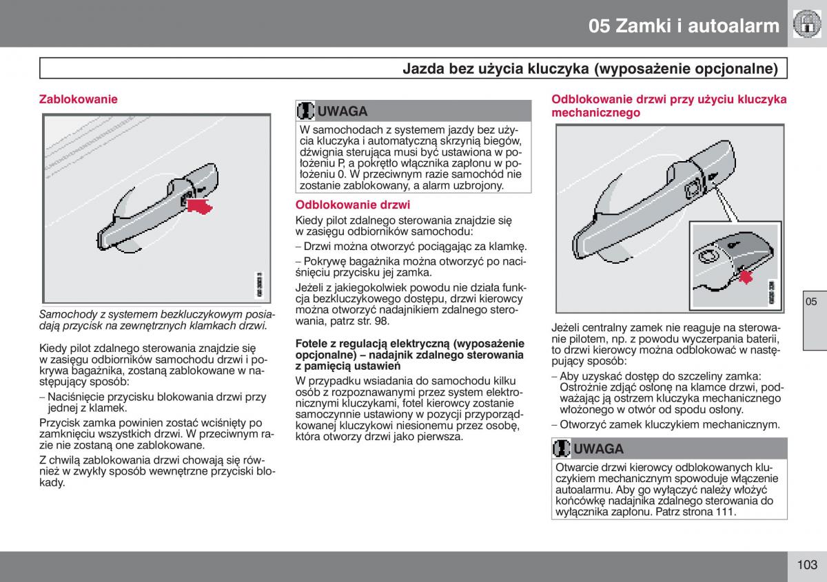 manual  Volvo S40 II instrukcja / page 104