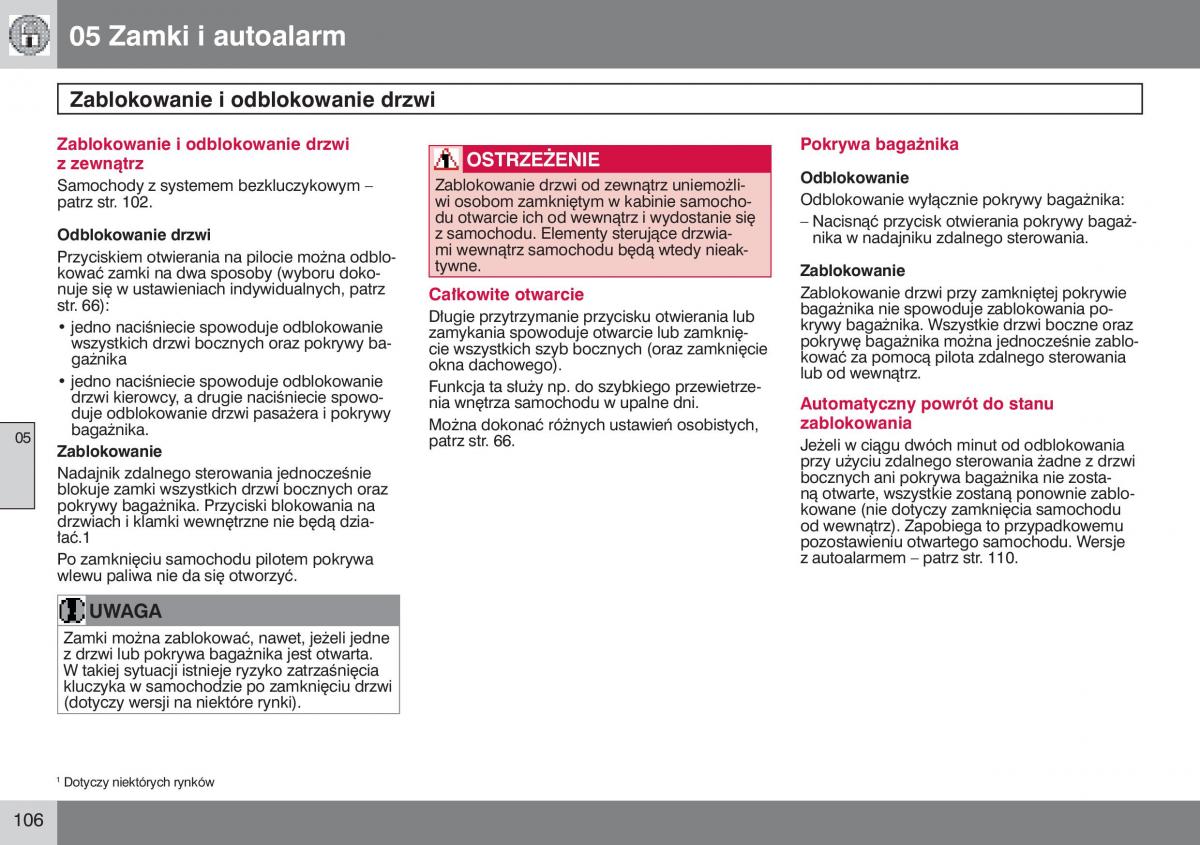 manual  Volvo S40 II instrukcja / page 107