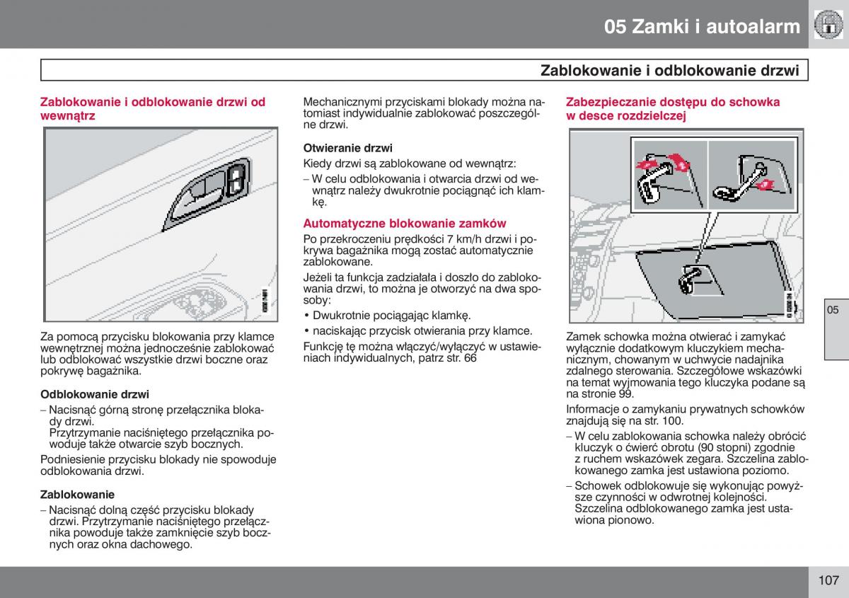 manual  Volvo S40 II instrukcja / page 108