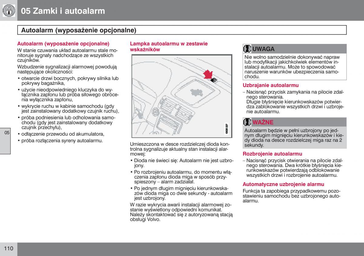 manual  Volvo S40 II instrukcja / page 111